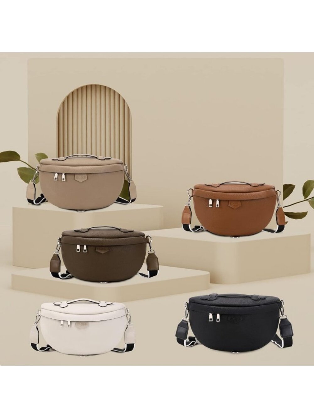 Stylish Leather Crossbody Bag for Women - Versatile Sling Purse & Fanny Pack - Picture 9 of 9